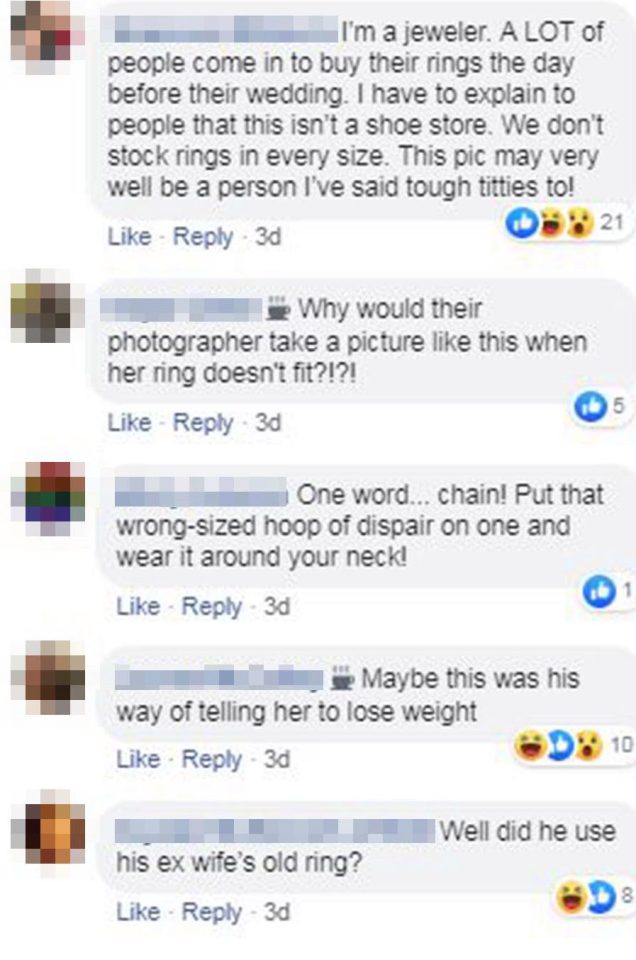  Multiple people have questioned why she would show off the ring