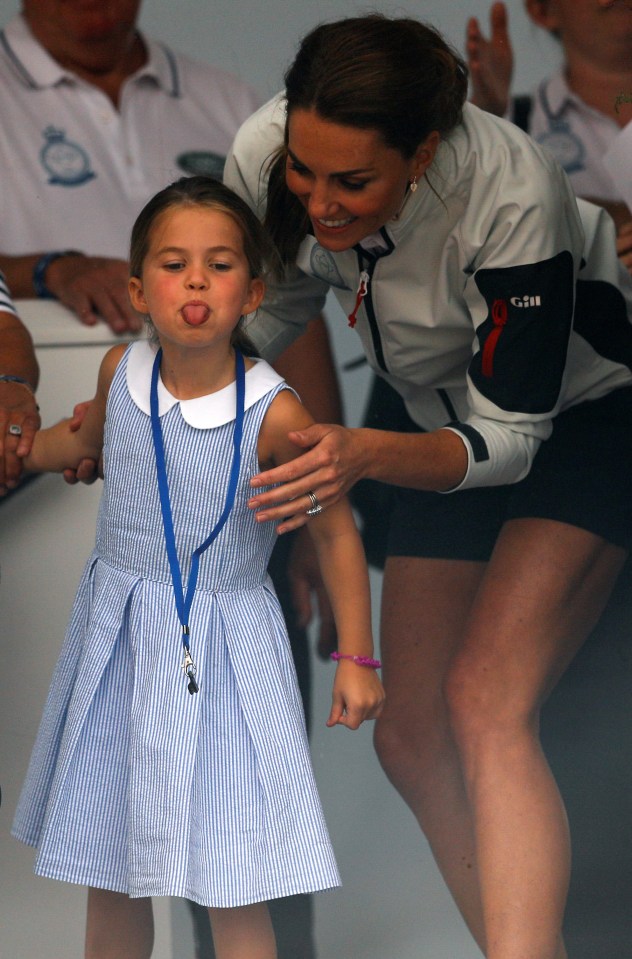  Princess Charlotte, four, delighted crowds in August at the King's Cup regatta when she stuck her tongue out at crowds