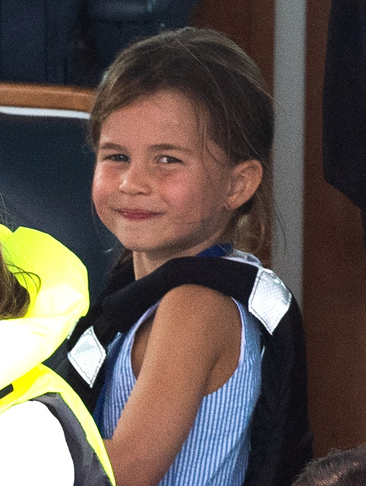  Princess Charlotte went out in a boat with both her grandparents and her brother Prince George