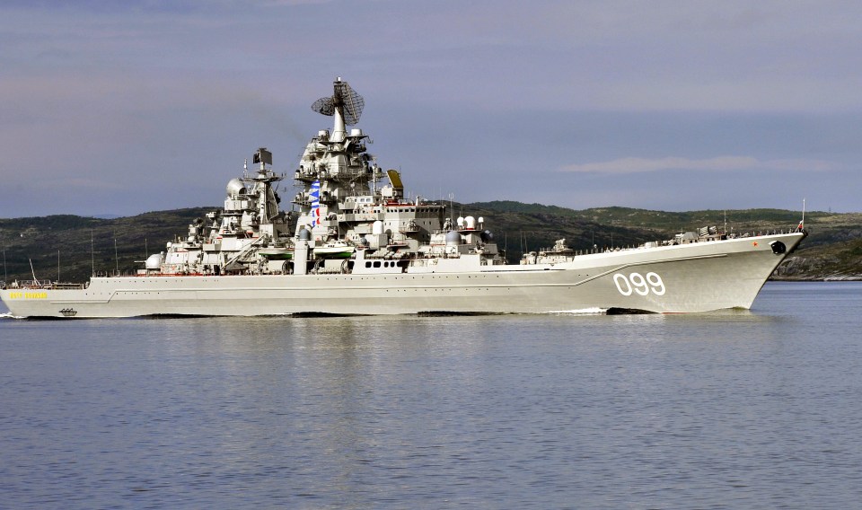 The Russian battlecruiser Pyotr Velikiy is thought to be armed with the Zircon missile from 2020