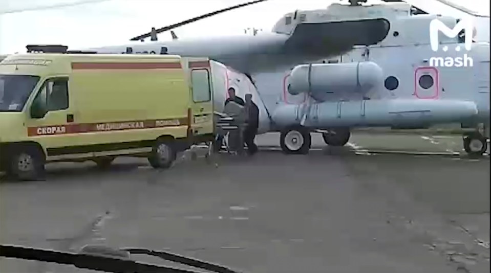 The injured people were taken to Moscow for treatment