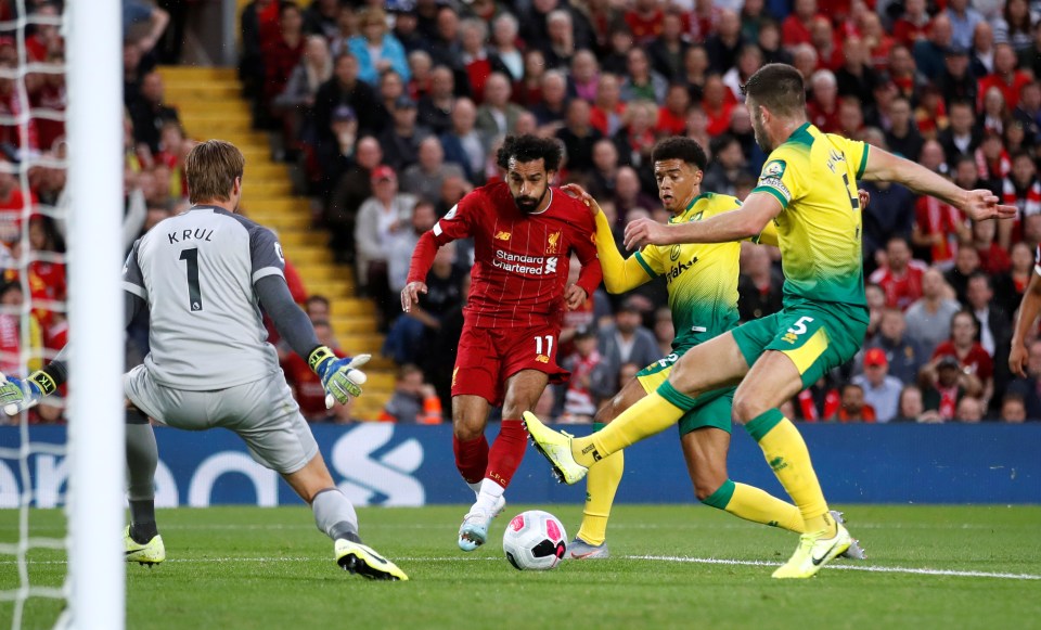  Salah hits a delightful finish to double Liverpool's lead