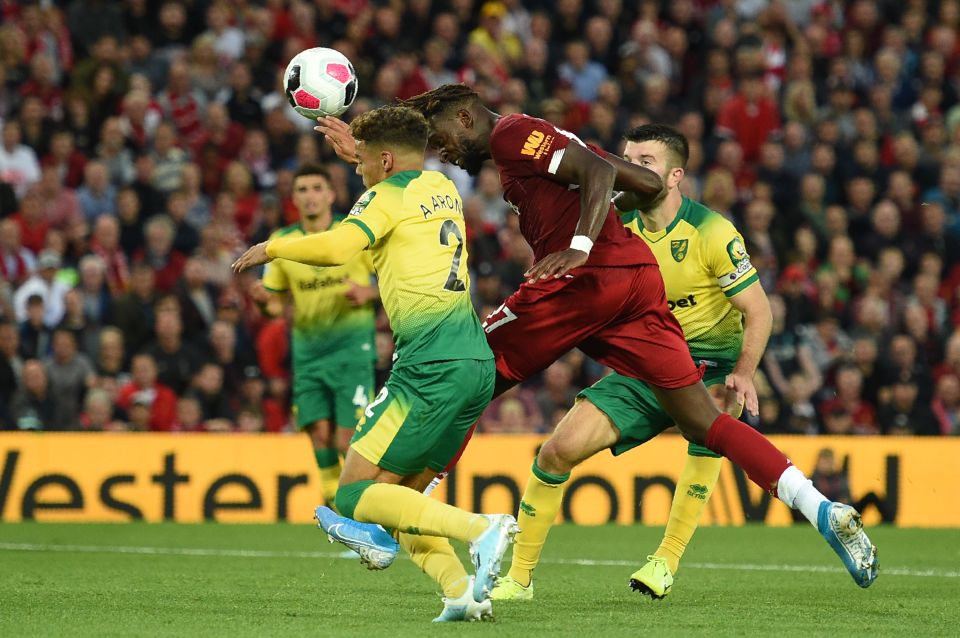 Champions League hero Divock Origi makes it 4-0 before the half-time whistle