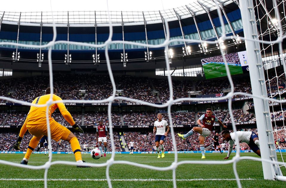  McGinn shows a cool head to fire Villa ahead at the Tottenham Hotspur Stadium