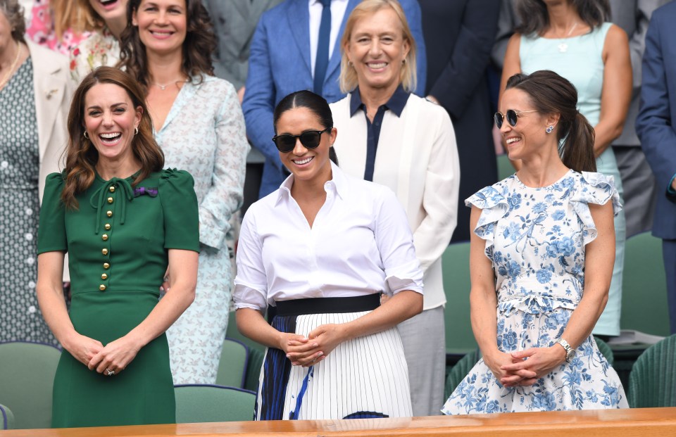  The sisters-in-law repeated the trip this year, with Pippa Middleton, and appeared to get on well