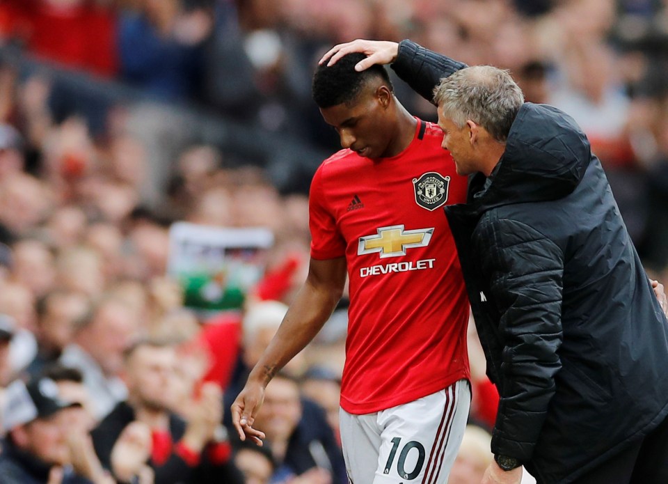  Ole Gunnar Solskjaer hails two-goal Man Utd striker Marcus Rashford