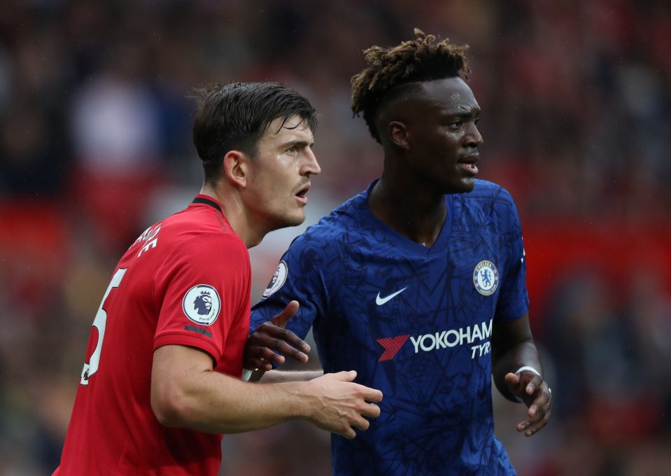  Harry Maguire was given the job of shackling Tammy Abraham - and his turnover tackle led to United's second goal