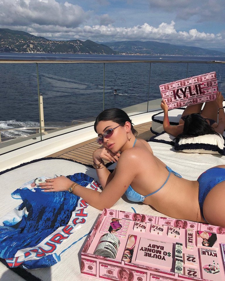  Kylie rented the boat for £1million per week for her 22nd birthday