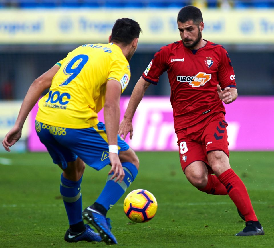  Merida now plys his trade at Osasuna