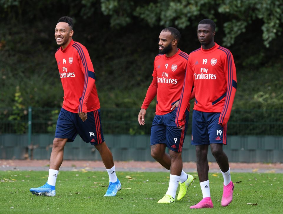  Nicolas Pepe (right) is in line to make his home debut against Burnley