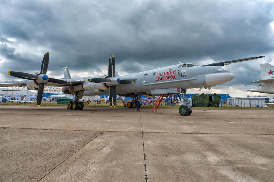  A Tupolev Tu-95MS is involved in this week's military exercise close in Russia's far-east