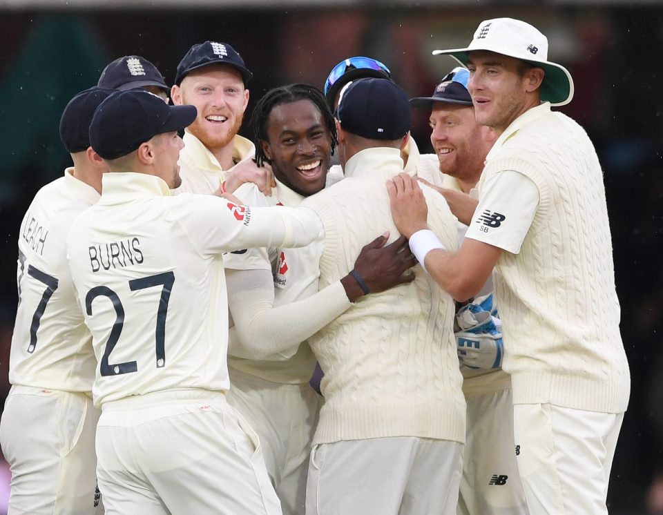  England team-mates were thrilled for Archer after making the breakthrough for hosts