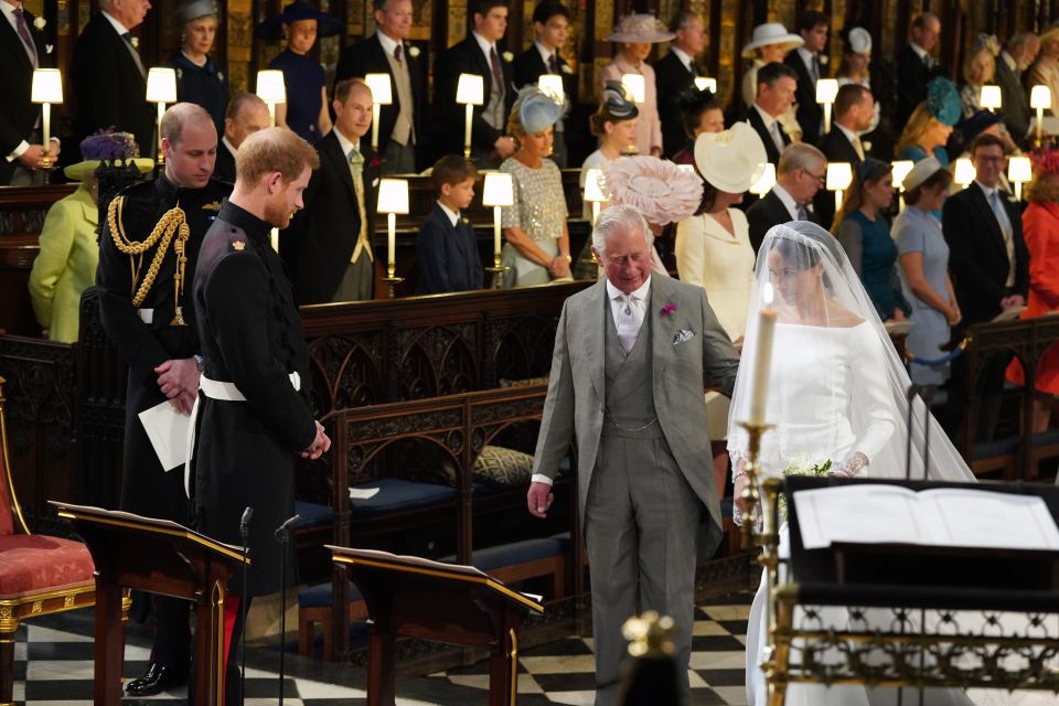  The Queen's son walked Meghan down the aisle last year