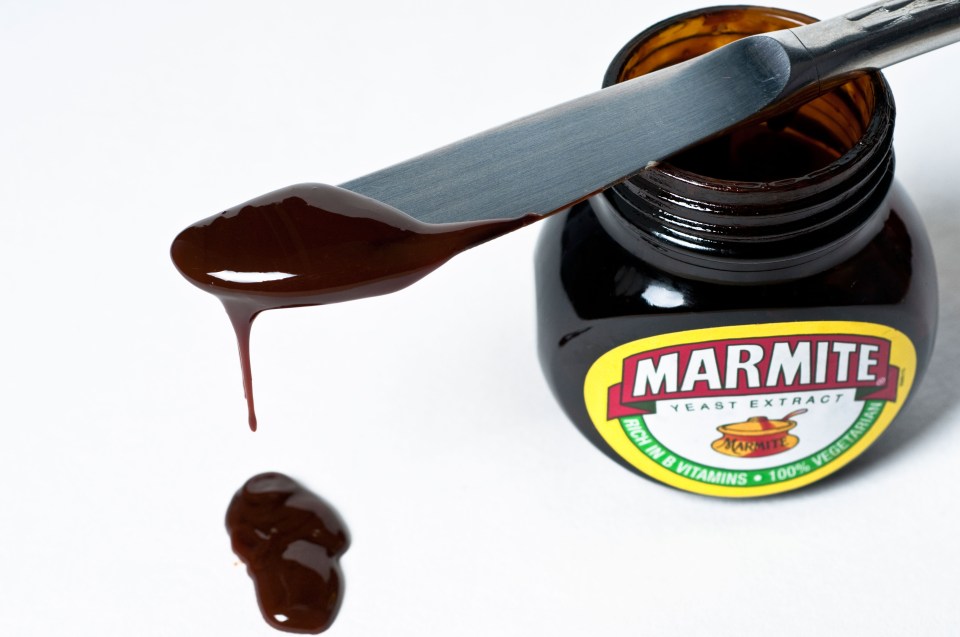  A Twitter user has claimed that the flat edge on a Marmite jar is to help get the last bits out