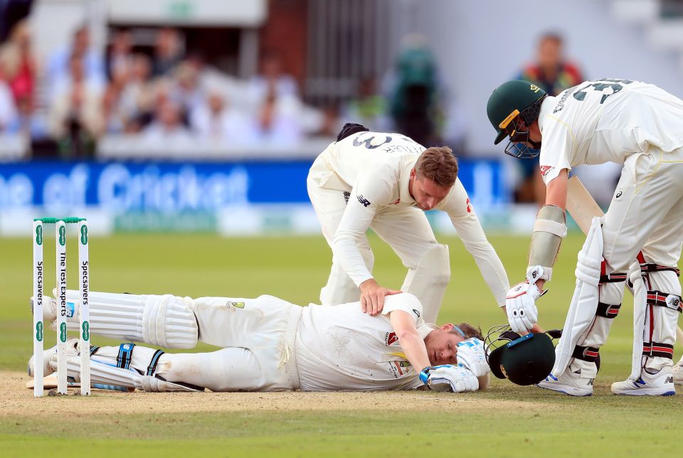  He was forced to miss the test on Sunday after waking up with concussion