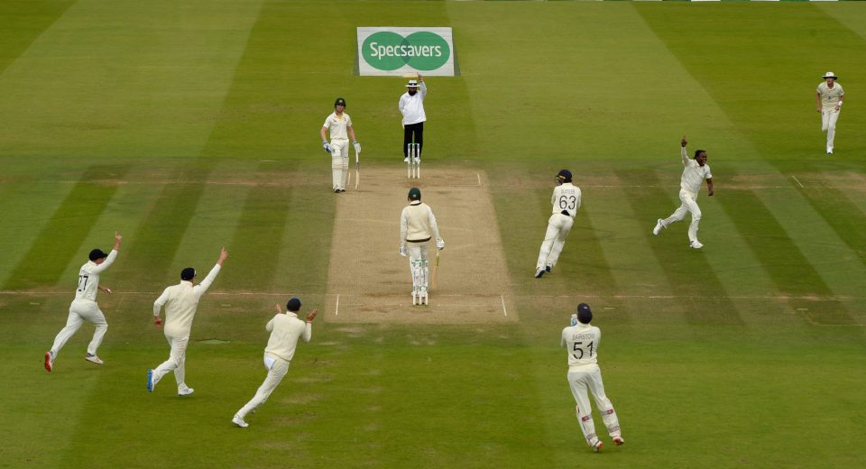  England celebrate another Archer wicket