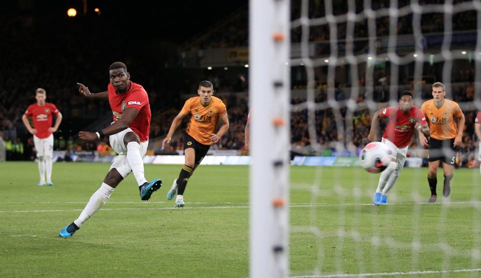  Paul Pogba was denied by Wolves goalkeeper Rui Patricio