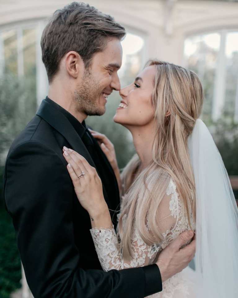  Pewdiepie has tied the knot with his long term girlfriend Marzia Bisognin