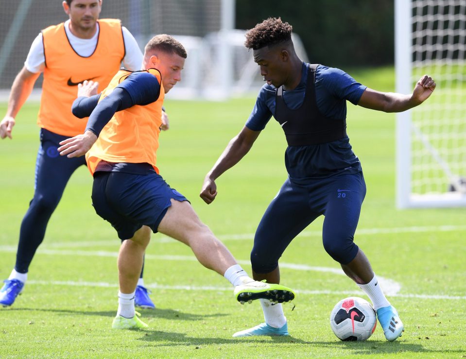  Callum Hudson-Odoi is back in first-team training with Chelsea