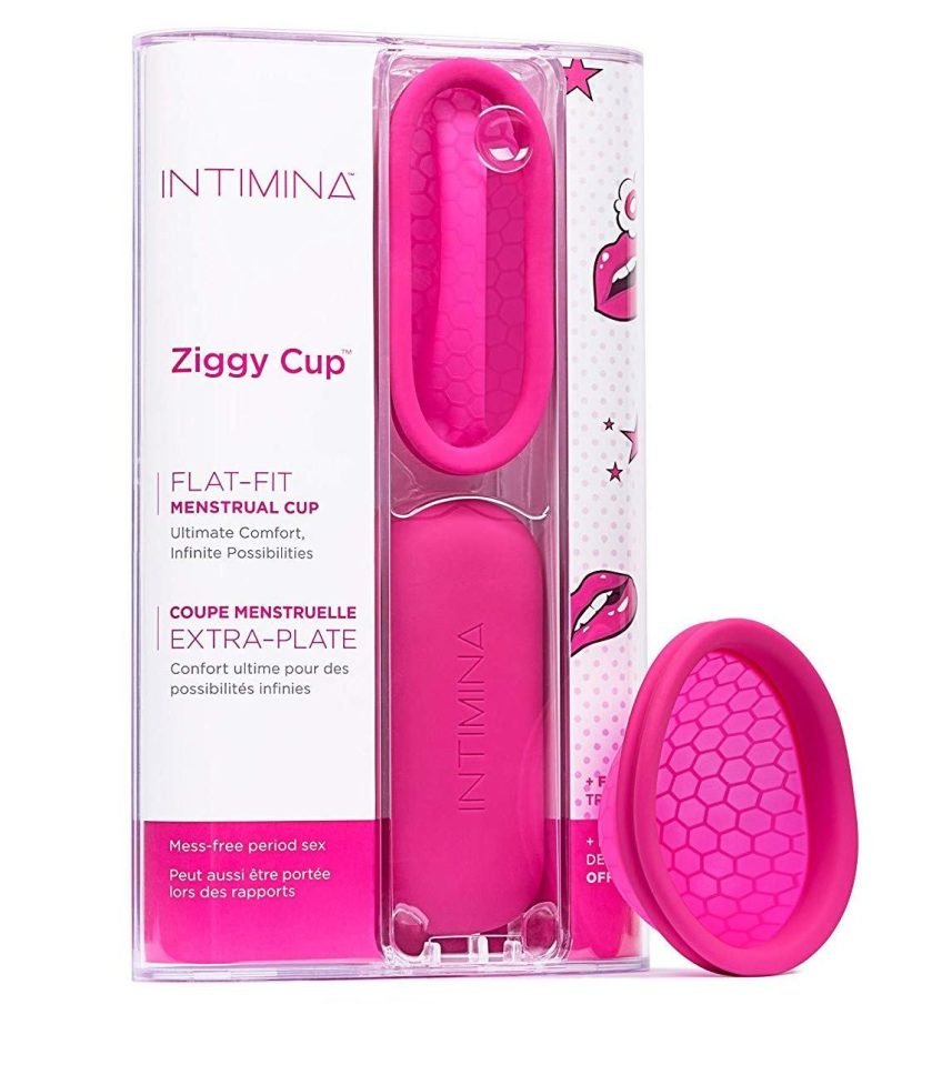  The Ziggy cup is designed to sit below the surface and trap menstrual blood