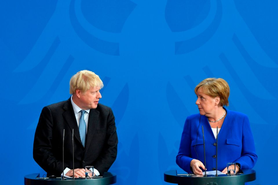  The Conservative Party leader arrived in Berlin on Wednesday to kick-start talks to find an alternative to the Irish backstop