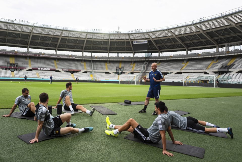  The squad trained at the home of the 2006 Winter Olympics on Wednesday