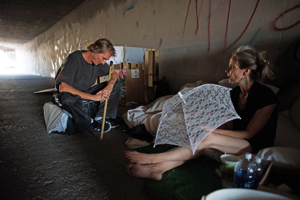  It's thought hundreds of people live in Las Vegas' dark underbelly