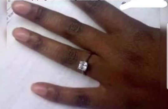  A woman showed off her "pre-engagement" ring online given to her by her boyfriend to "test" if she is "wifey material"