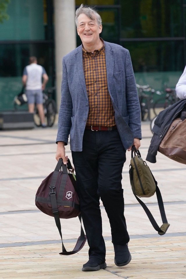  Stephen Fry is looking much trimmer as he revealed he has lost five stone