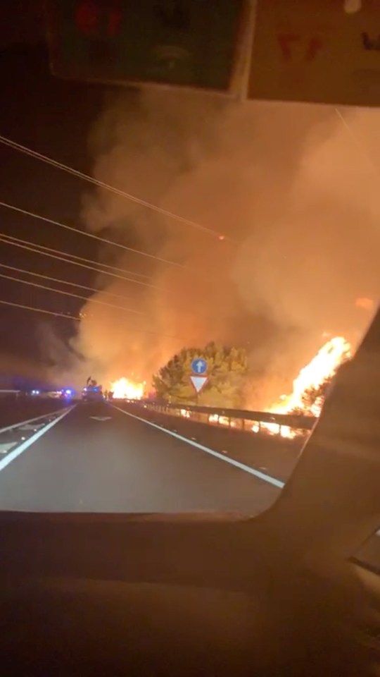  Some highways were blanketed by thick smoke