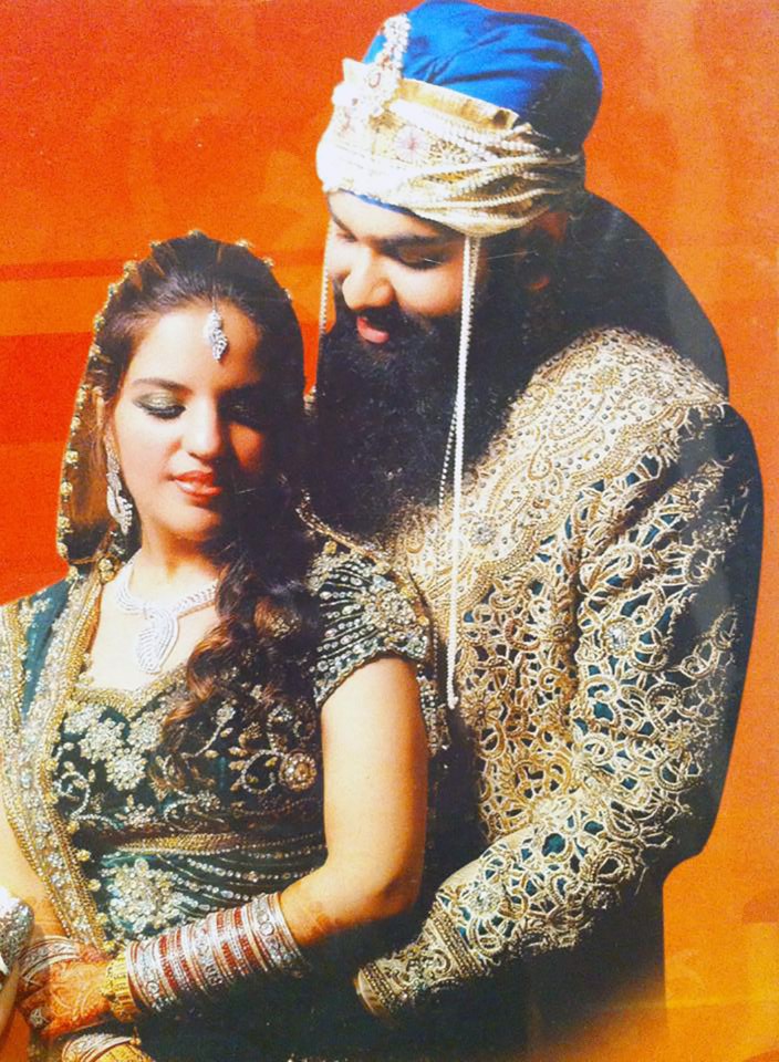  Amitpal and Bandhna on their wedding day