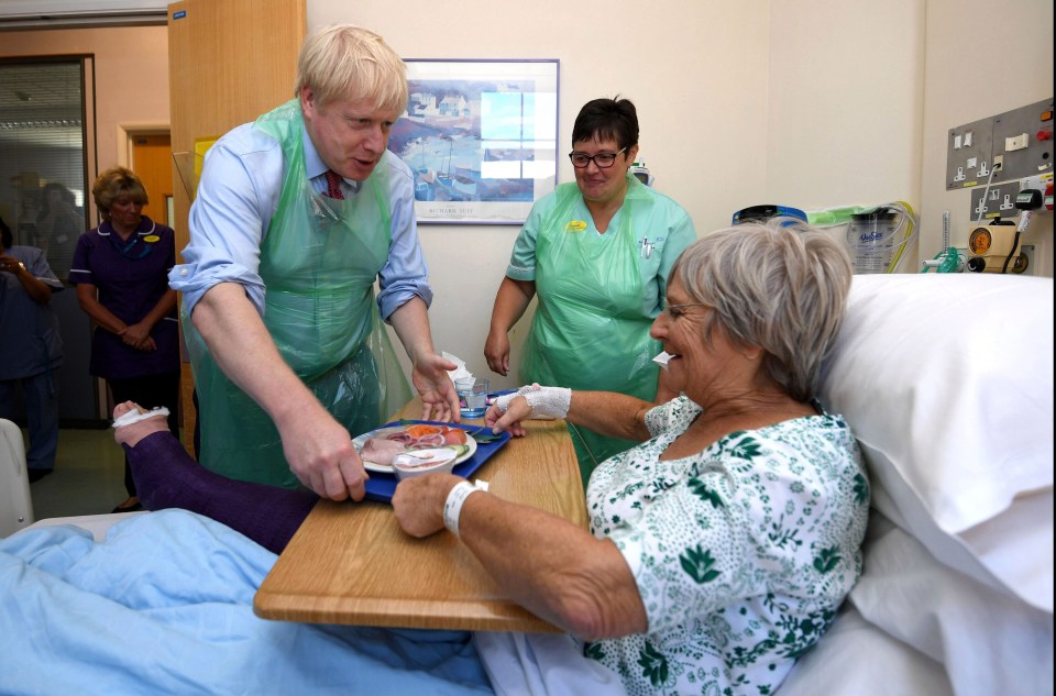 Boris visited a hospital in Devon this afternoon to launch the review