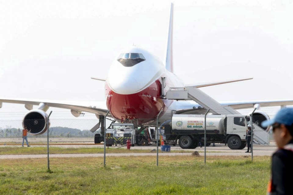  Bolivia has called in a Boeing 747 Supertanker to help deal with the fires in the country