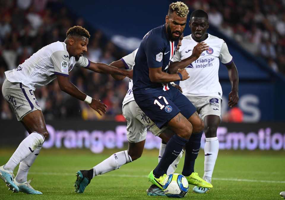  Eric Maxim Choupo-Moting gave PSG the lead against Toulouse with a sublime solo effort