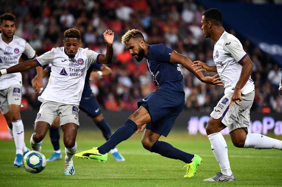  Choupo-Moting came on as a sub just 14 minutes into the game as striker Edison Cavani limped off with a groin injury