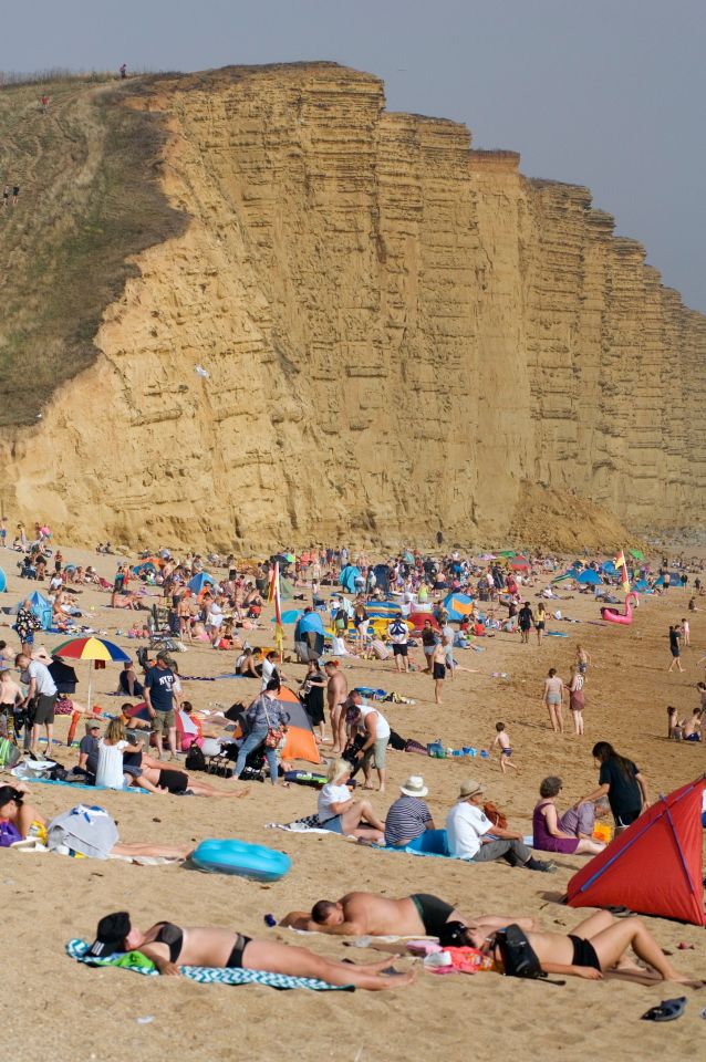  This looks like a Spanish beach - but actually it's in Dorset