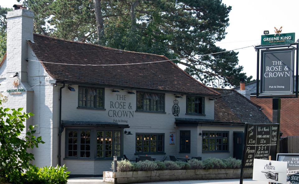  The royal couple went to The Rose & Crown in Winkfield village, Berkshire