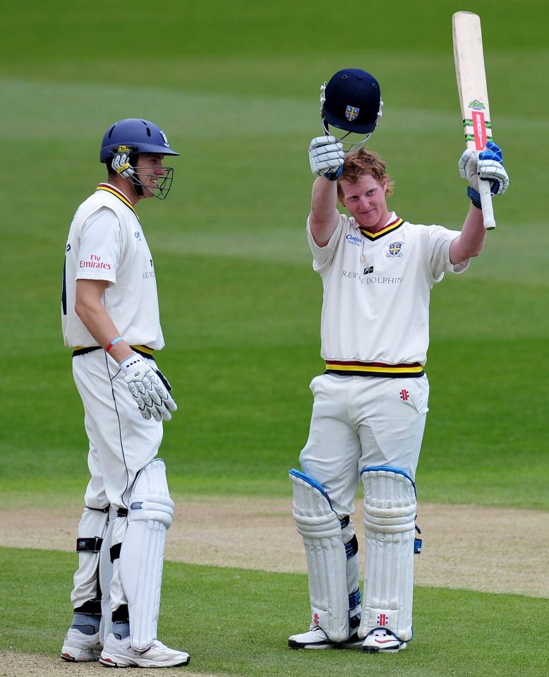  Stokes' signs of brilliance were there from an early age, including this century against Nottingham in May 2010