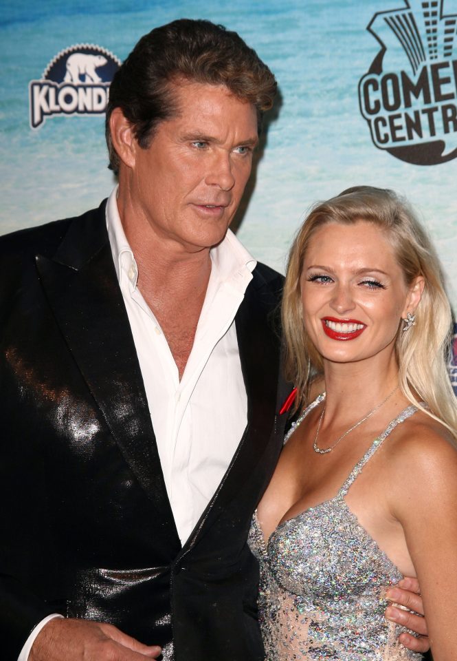  The British actress dated Baywatch star David Hasselhoff