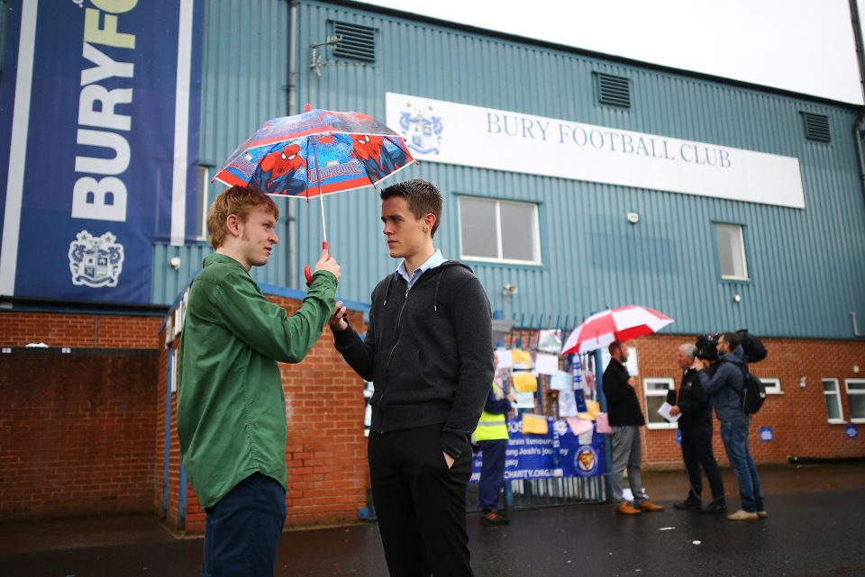  Bury supporters are resigned to the fact that their club has gone bust