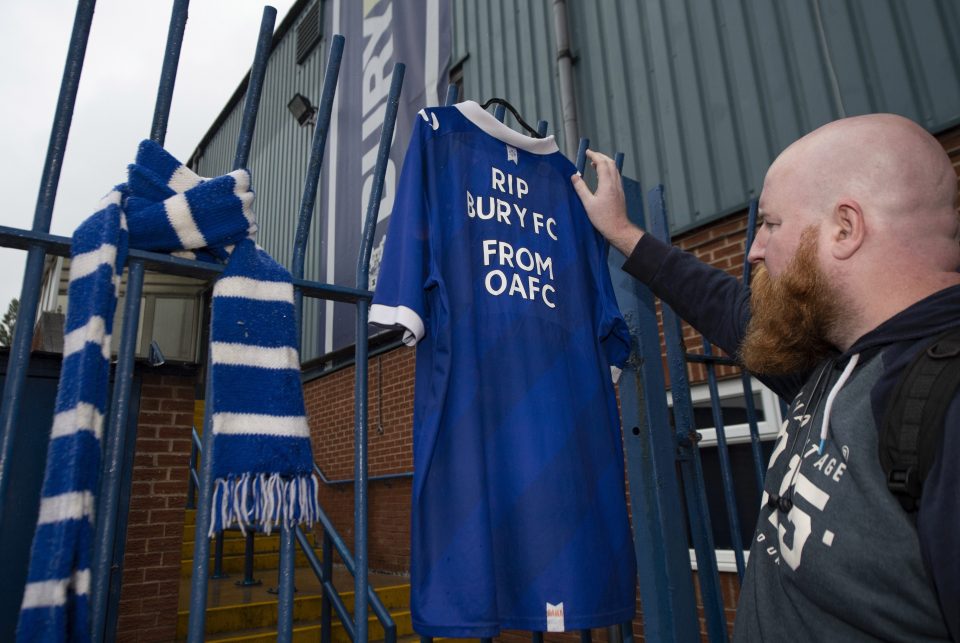  Bury have been fighting against financial problems for several years