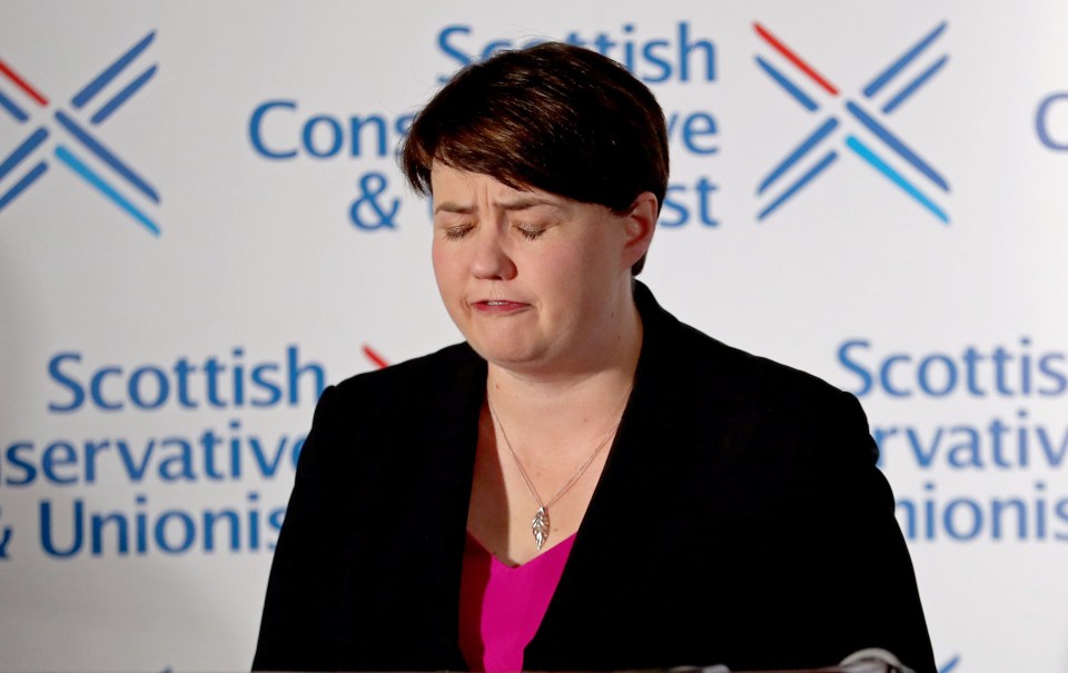 Scottish Tory leader Ruth Davidson said she needed to put her son Finn first