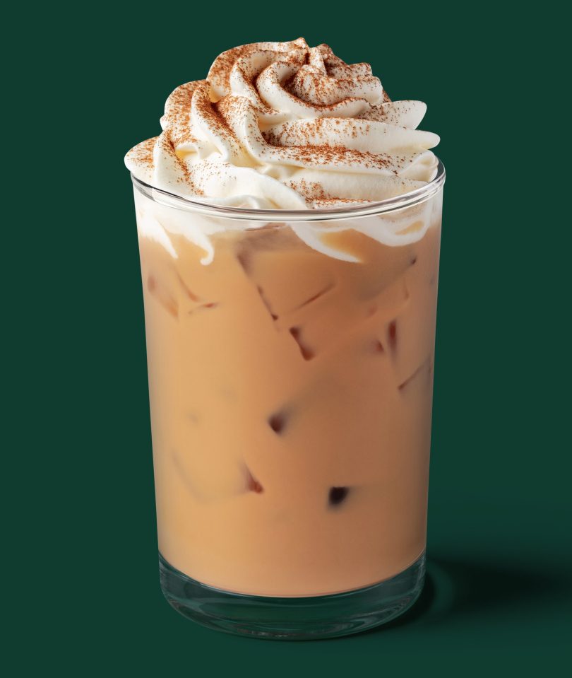  The iced pumpkin spice latte is one for cold drink fans