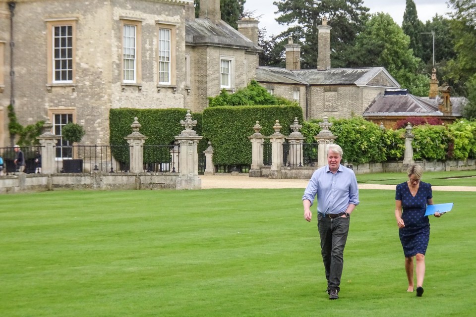 Earl Spencer signs copies of his books and the eulogy – which can be purchased from the estate’s gift shop