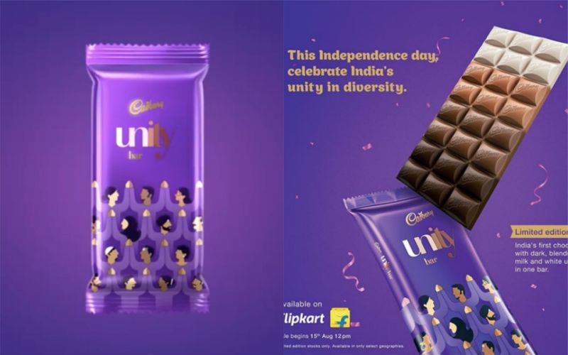  The new Cadbury bar features people from different backgrounds holding hands on its wrapper