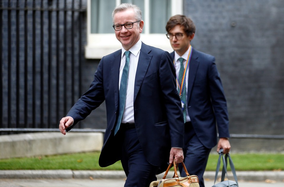  Michael Gove is meeting officials in Calais today