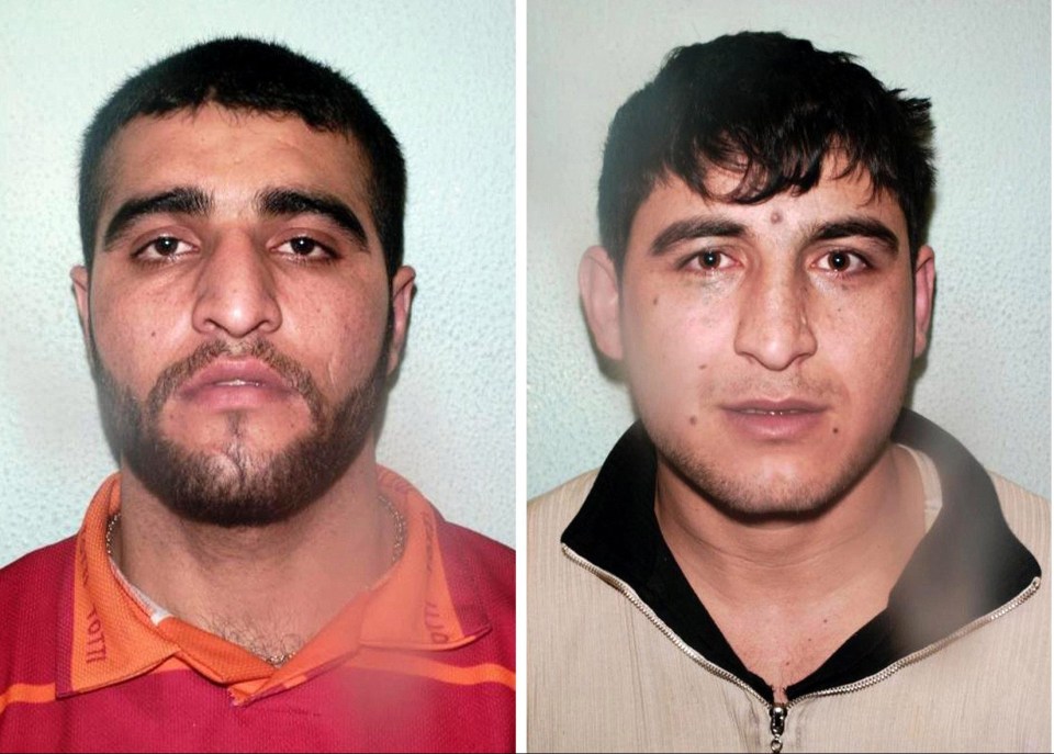 Banaz was raped and strangled as her cousins — Mohammed Ali, left, and Omar Hussain, right, restrained her