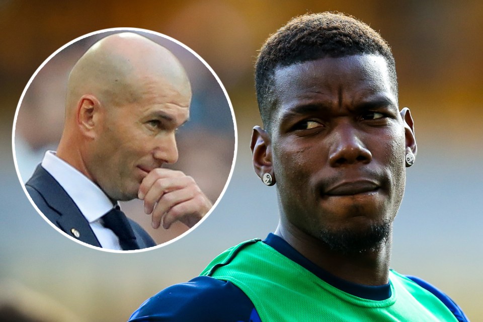  Real Madrid boss Zinedine Zidane remains keen on signing Paul Pogba from Manchester United