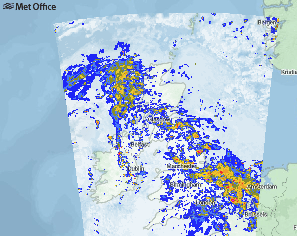  Britain is currently getting battered by heavy rain