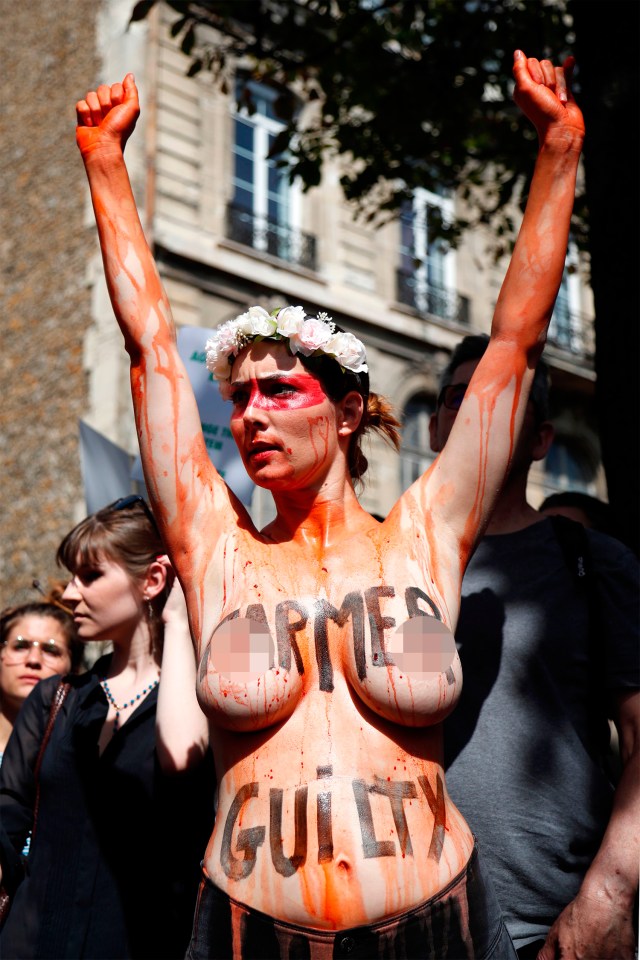  People took to the streets to protest about the fires raging in Brazil